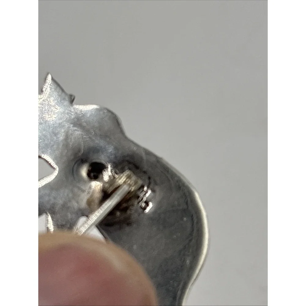 Sterling Silver 925‎ Cuff Link Indian Elephant 1 Inch Wide Only One Not A Pair